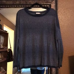 Vince navy stripped pullover